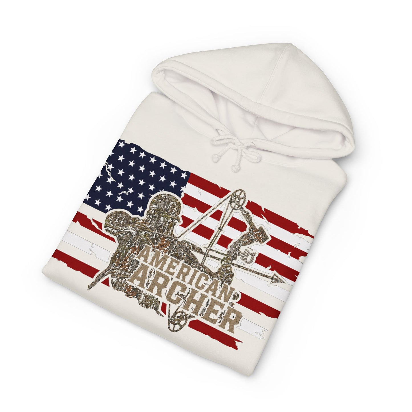 American Archer Hoodie — Patriotic Bow Hunting Sweatshirt