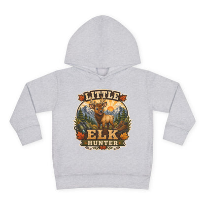 Toddler Hoodie – "Little Elk Hunter" Cute Woodland Animal Pullover for Kids