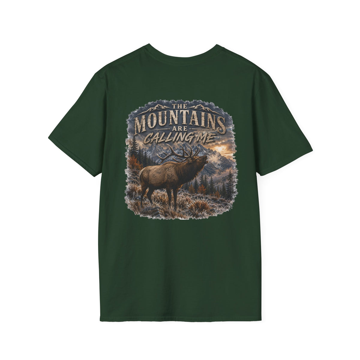 mountains are calling me T‑Shirt — Rustic Outdoor Hunting Tee