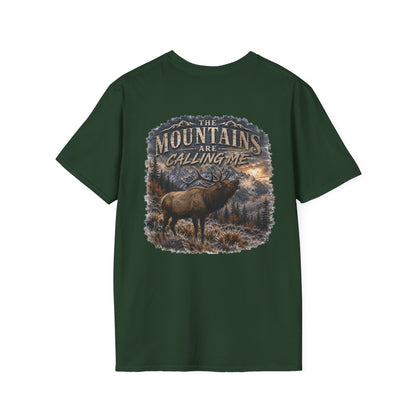 mountains are calling me T‑Shirt — Rustic Outdoor Hunting Tee