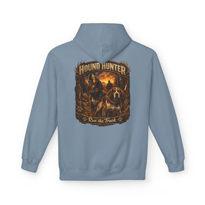 Hound Hunter Hoodie – Rustic Hunting Dog Graphic Sweatshirt