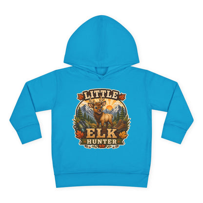 Toddler Hoodie – "Little Elk Hunter" Cute Woodland Animal Pullover for Kids