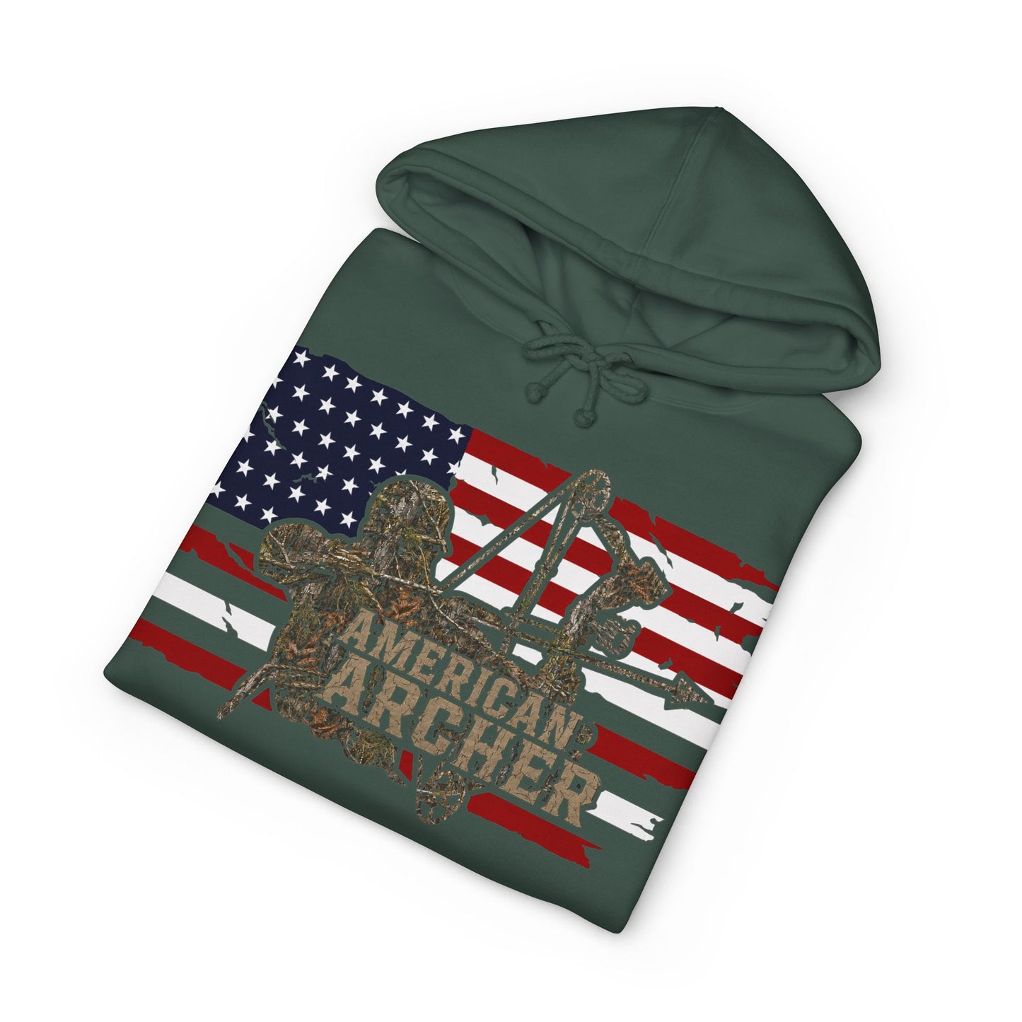 American Archer Hoodie — Patriotic Bow Hunting Sweatshirt