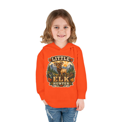 Toddler Hoodie – "Little Elk Hunter" Cute Woodland Animal Pullover for Kids