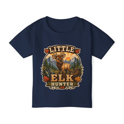Little Elk Hunter Toddler T-Shirt — Cute Forest Animal Baby Tee