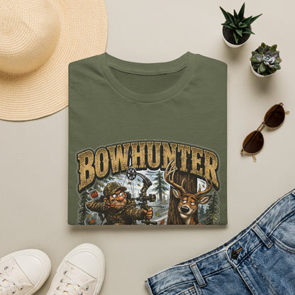 Bowhunter T-Shirt — "Stalk • Draw • Miss • Blame The Wind" Hunting Graphic Tee