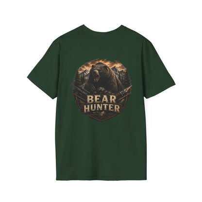 Bear hunter T‑Shirt — Retro Distressed Graphic Tee