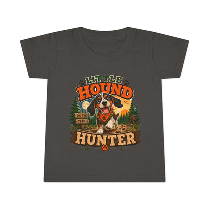 Little Hound Hunter Toddler T-Shirt – Cute Puppy Outdoor Adventure Tee