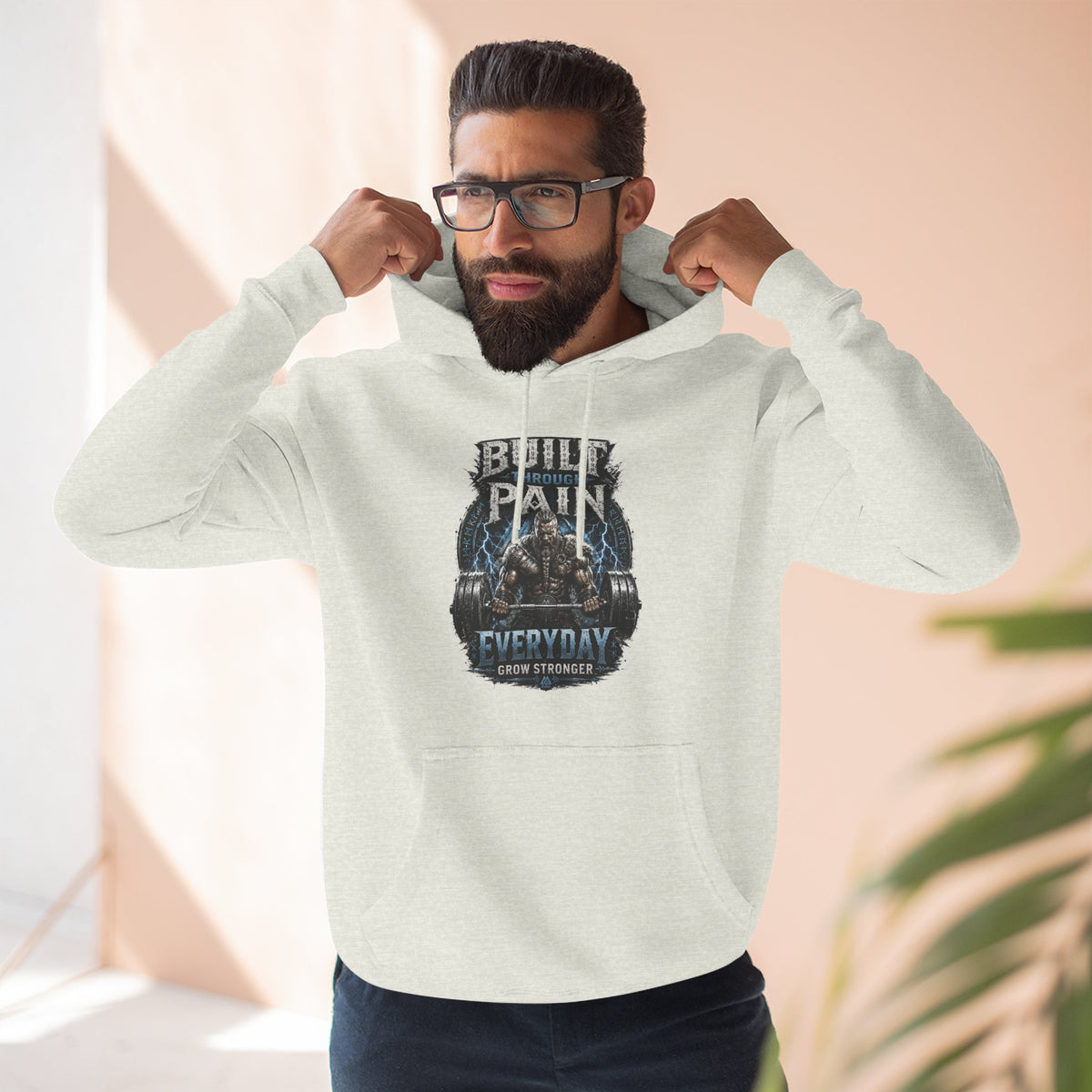 Built Pain Everyday Warrior Hoodie | Fitness Gym Motivation