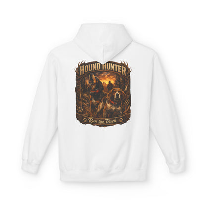 Hound Hunter Hoodie – Rustic Hunting Dog Graphic Sweatshirt