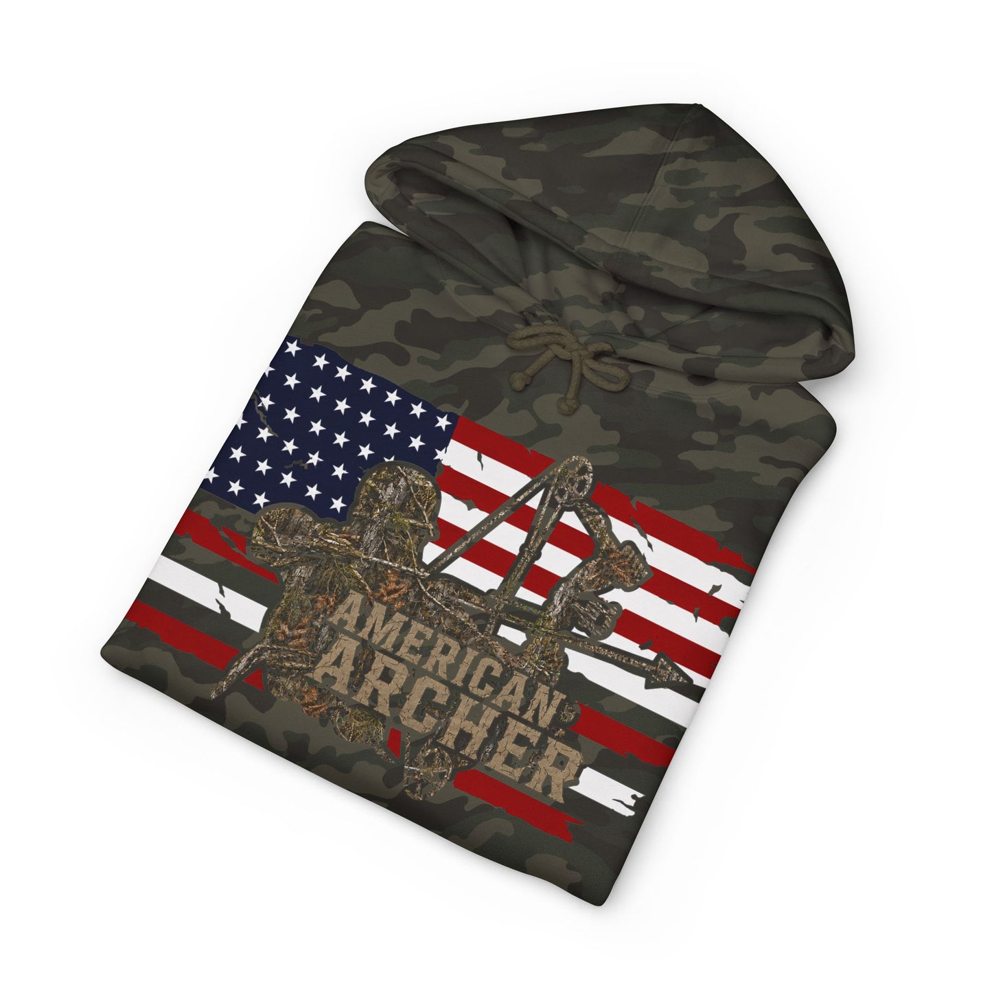 American Archer Hoodie — Patriotic Bow Hunting Sweatshirt