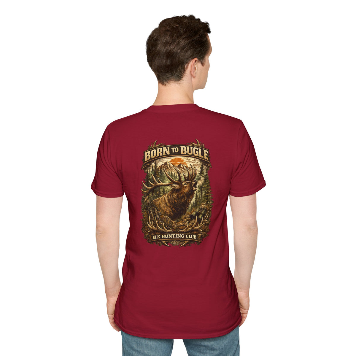 Born to bugle T-Shirt — Outdoor Hunting Graphic Tee