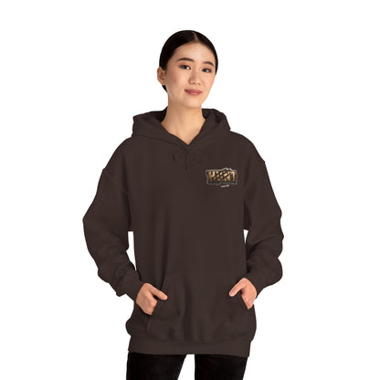 Bear Hunter Hoodie — Rustic Wildlife Hunting Graphic Sweatshirt