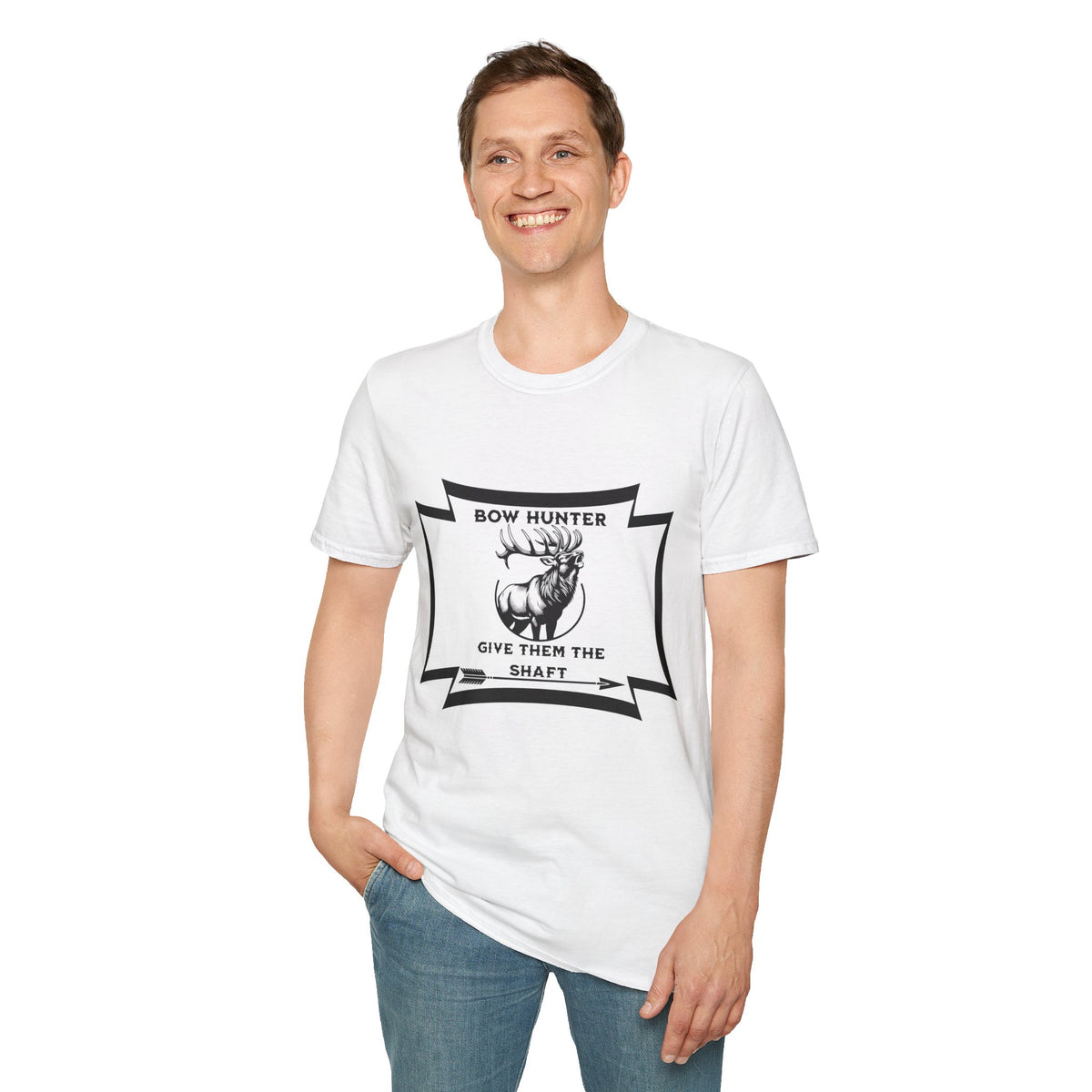 Bow Hunter T-Shirt — 'Give Them the Shaft' Graphic Tee
