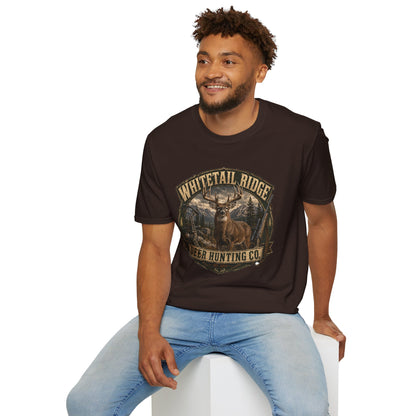 Whitetail Ridge Deer Hunting T-Shirt — Vintage Outdoor Hunting Tee