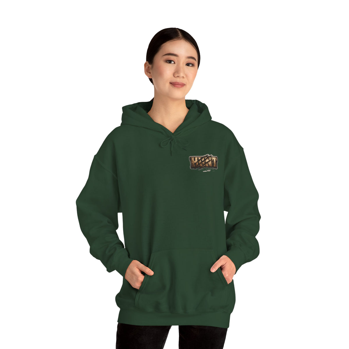 Bear Hunter Hoodie — Rustic Wildlife Hunting Graphic Sweatshirt