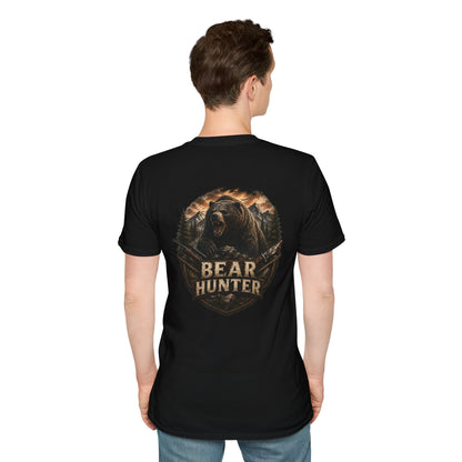 Bear hunter T‑Shirt — Retro Distressed Graphic Tee