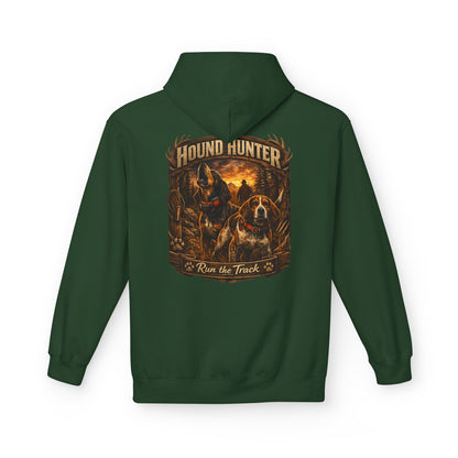 Hound Hunter Hoodie – Rustic Hunting Dog Graphic Sweatshirt