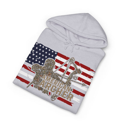 American Archer Hoodie — Patriotic Bow Hunting Sweatshirt