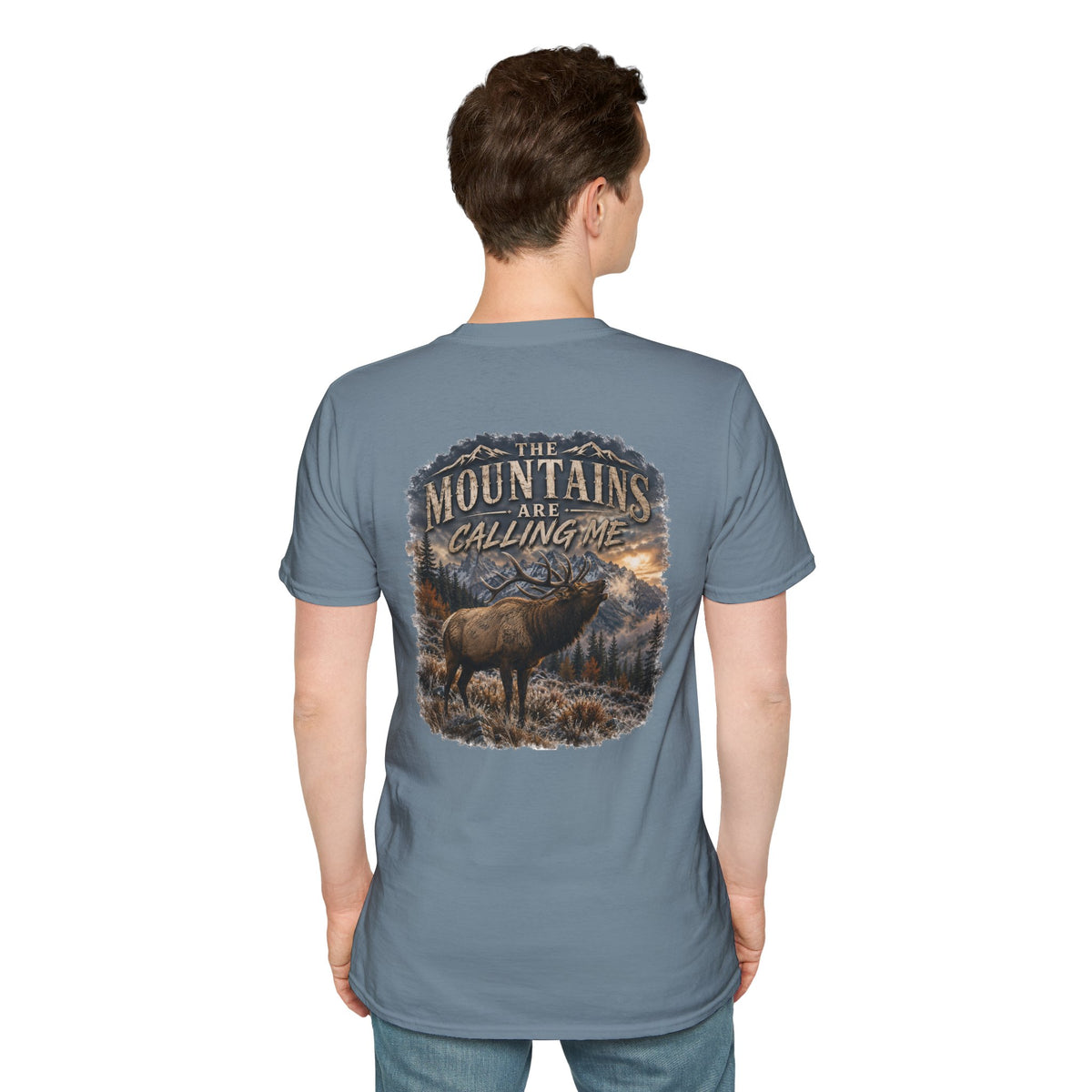 mountains are calling me T‑Shirt — Rustic Outdoor Hunting Tee