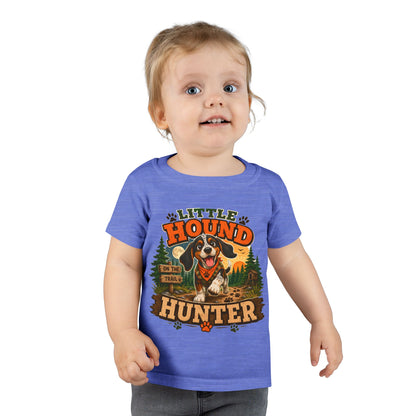Little Hound Hunter Toddler T-Shirt – Cute Puppy Outdoor Adventure Tee