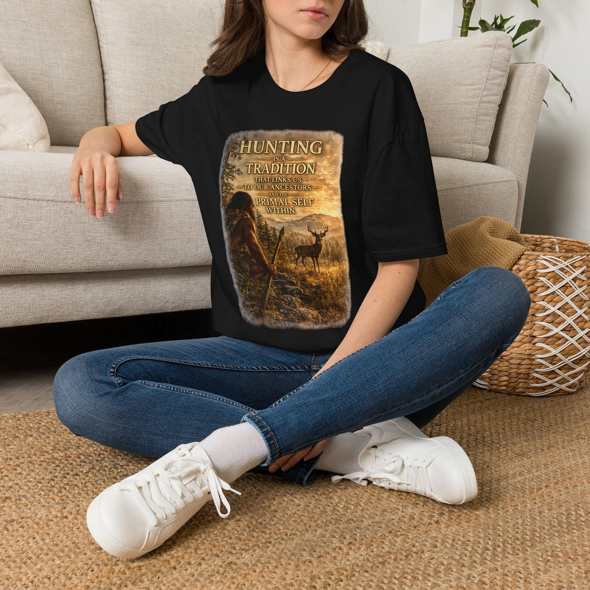Hunting Tradition T-Shirt — "Hunting Is A Tradition" Wildlife Graphic Tee