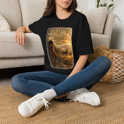 Hunting Tradition T-Shirt — "Hunting Is A Tradition" Wildlife Graphic Tee