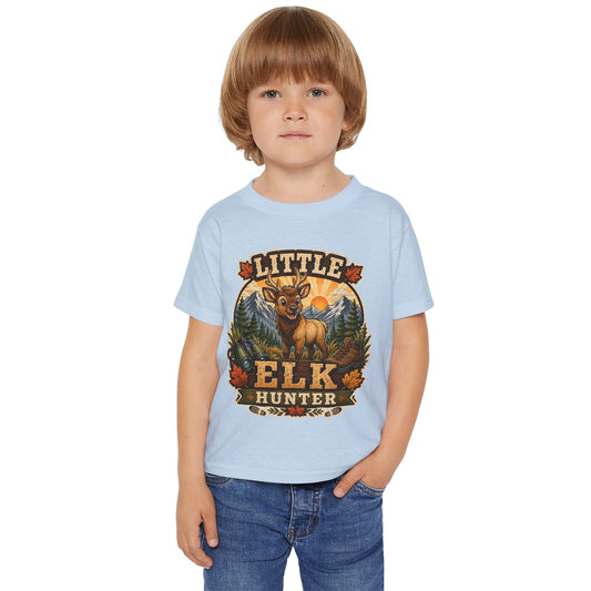 Little Elk Hunter Toddler T-Shirt — Cute Forest Animal Baby Tee