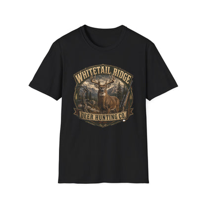 Whitetail Ridge Deer Hunting T-Shirt — Vintage Outdoor Hunting Tee