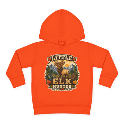 Toddler Hoodie – "Little Elk Hunter" Cute Woodland Animal Pullover for Kids