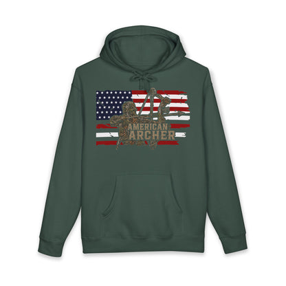 American Archer Hoodie — Patriotic Bow Hunting Sweatshirt