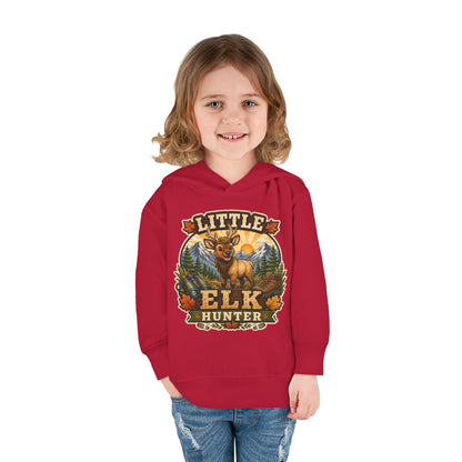 Toddler Hoodie – "Little Elk Hunter" Cute Woodland Animal Pullover for Kids