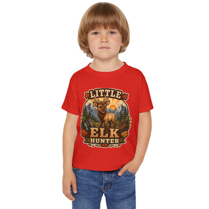 Little Elk Hunter Toddler T-Shirt — Cute Forest Animal Baby Tee
