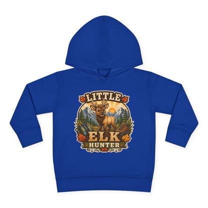 Toddler Hoodie – "Little Elk Hunter" Cute Woodland Animal Pullover for Kids