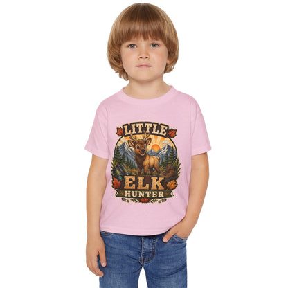 Little Elk Hunter Toddler T-Shirt — Cute Forest Animal Baby Tee