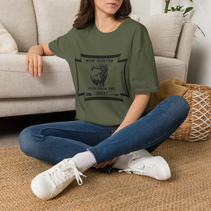 Bow Hunter T-Shirt — 'Give Them the Shaft' Graphic Tee
