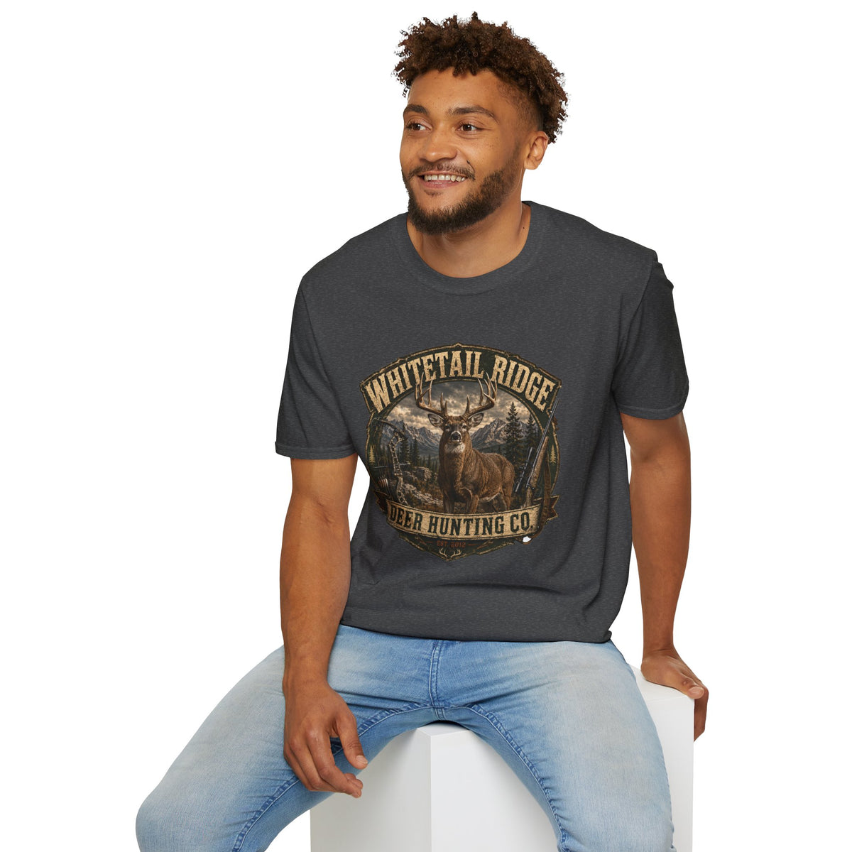 Whitetail Ridge Deer Hunting T-Shirt — Vintage Outdoor Hunting Tee