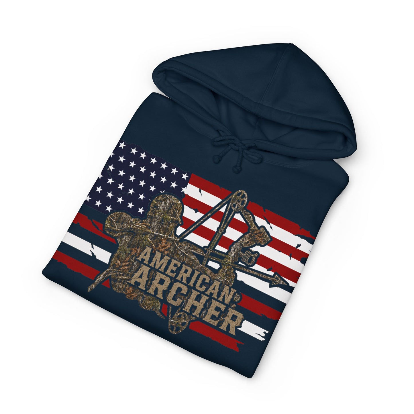 American Archer Hoodie — Patriotic Bow Hunting Sweatshirt
