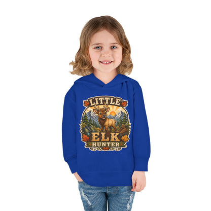 Toddler Hoodie – "Little Elk Hunter" Cute Woodland Animal Pullover for Kids