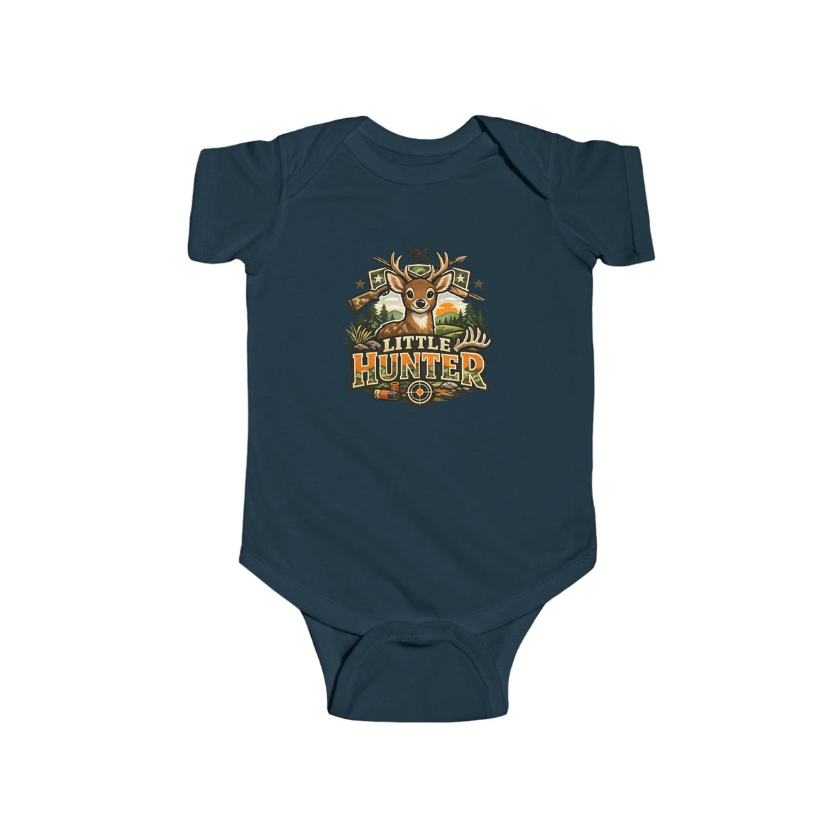 Little Hunter Baby Bodysuit – Cute Deer Woodland Infant Onesie