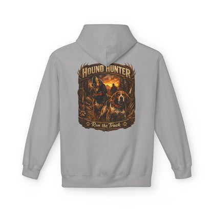 Hound Hunter Hoodie – Rustic Hunting Dog Graphic Sweatshirt