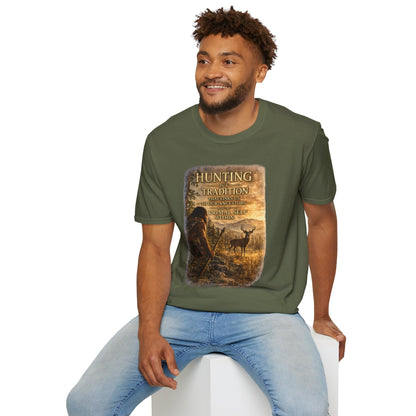Hunting Tradition T-Shirt — "Hunting Is A Tradition" Wildlife Graphic Tee