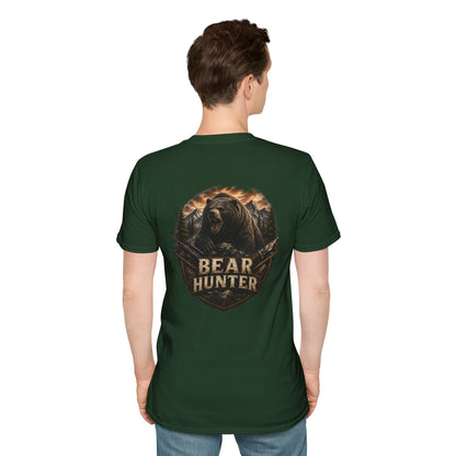 Bear hunter T‑Shirt — Retro Distressed Graphic Tee