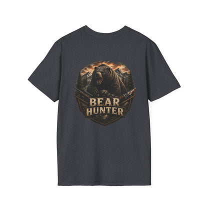 Bear hunter T‑Shirt — Retro Distressed Graphic Tee