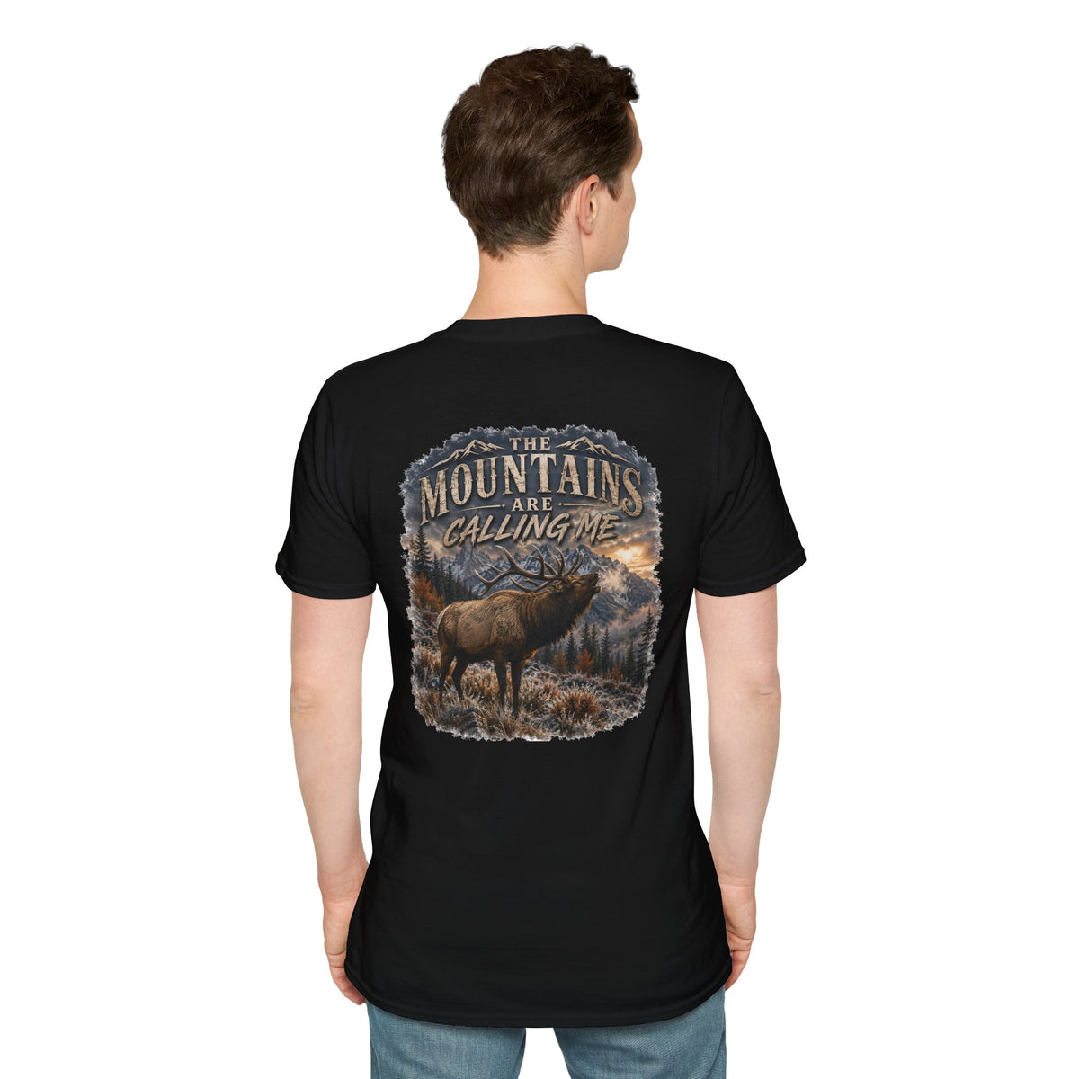 mountains are calling me T‑Shirt — Rustic Outdoor Hunting Tee