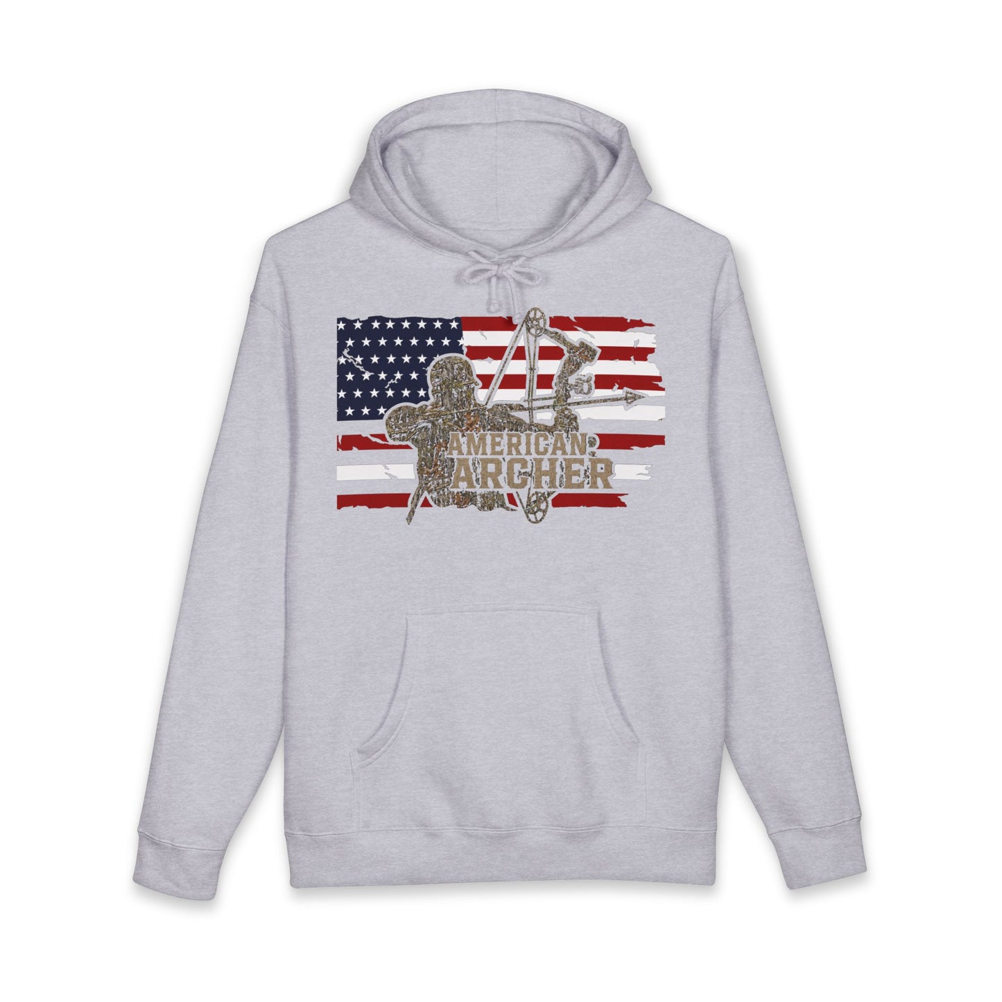 American Archer Hoodie — Patriotic Bow Hunting Sweatshirt