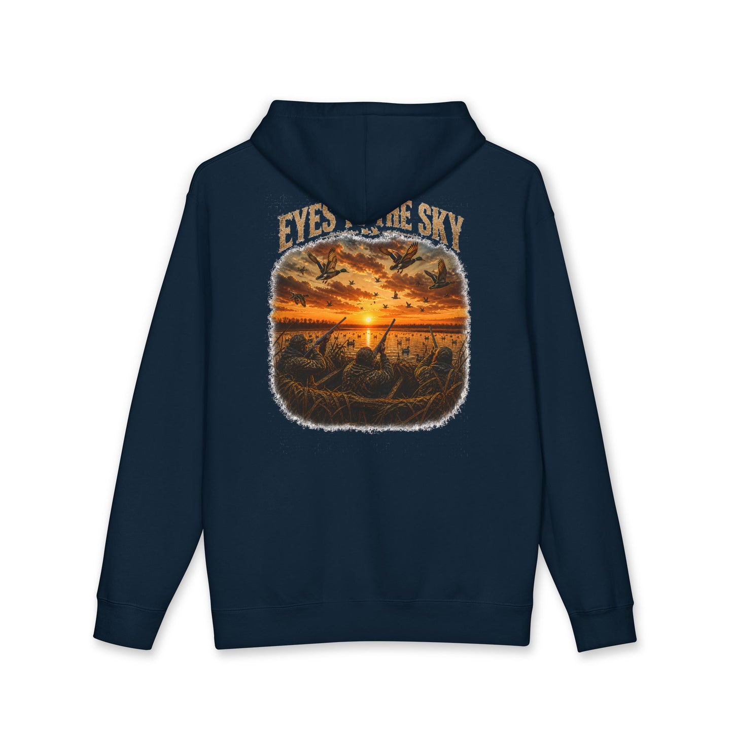 Hoodie - 'Every Wide Sky' Sunset Fishing Graphic Hooded Sweatshirt