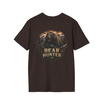 Bear hunter T‑Shirt — Retro Distressed Graphic Tee