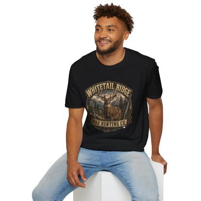 Whitetail Ridge Deer Hunting T-Shirt — Vintage Outdoor Hunting Tee