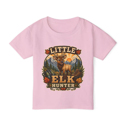 Little Elk Hunter Toddler T-Shirt — Cute Forest Animal Baby Tee
